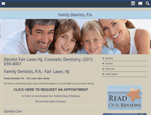 Tablet Screenshot of fairlawnfamilydentists.com